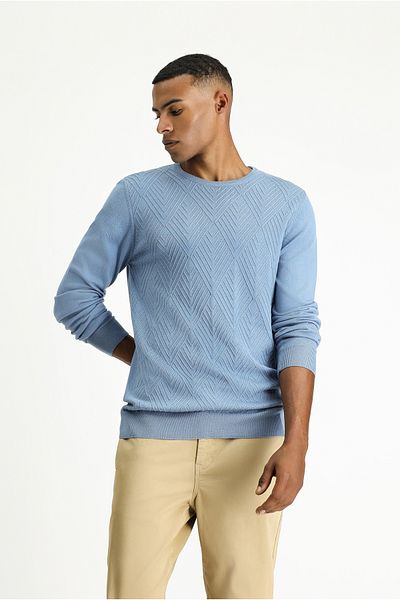 Kiğılı Cotton Slim Fit Patterned Crew Neck Knitwear Sweater
