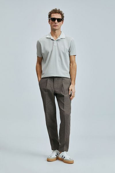Lufian Vernon Smart Men's Polo T-Shirt Beige