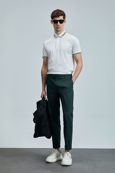 Lufian North Smart Men's Polo T-Shirt Off White