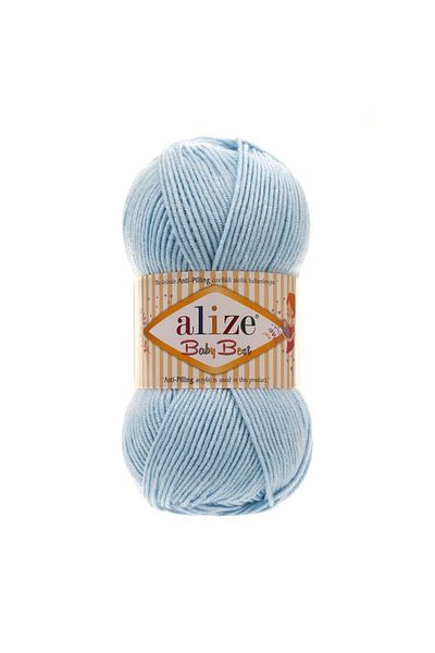 Alize Бебешки плат Baby Best 40 Mavi 10% бамбук - 90% акрил (акрил против набухване) / 100 гр - 240 мл