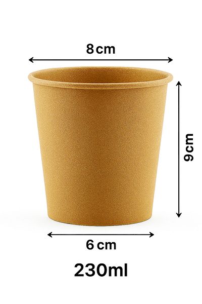 Kraft كوب ورقي 8 أونصة - 40 قطعة