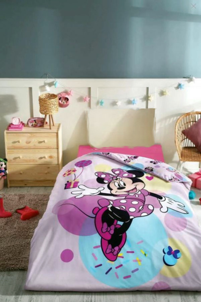Özdilek Özdilek Minnie Mouse Tek Kişilik Disney Lisanslı Nevresim ,Tek Parça,...