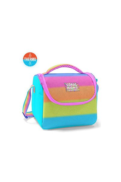 Coral High Cutie termică pentru prânz cu dungi colorate 11786