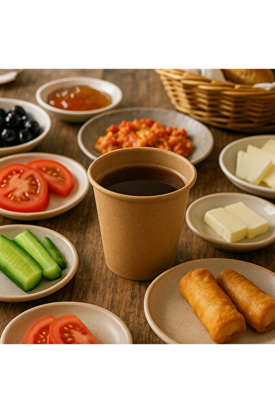 Kraft Paper Cardboard Cup 8 oz (50 Pcs)