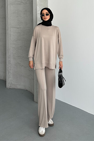 adba style Γυναικείο Modal Βαμβακερό Χτενισμένο Oversize Hijab Σετ 4028