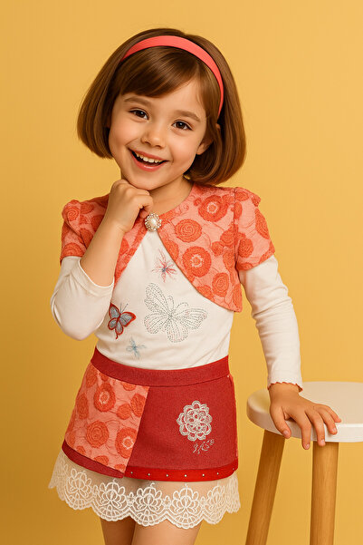 KAMİKAM Set de rochii șic din 3 piese foarte elegant, balerină și piatră, căm...