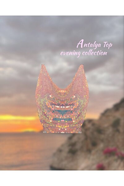 AyBer Textile Pullu Pembe Bluz