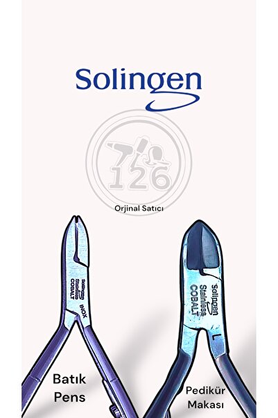 Solingen Ayak Batık Pensi Ve Ayak Tırnak Makası ( 2 Li Ürün)-Kozmetik126 mağaza ürünü
