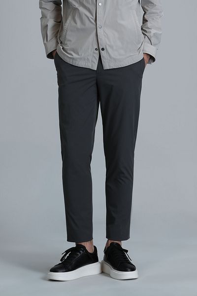 Lufian Pantaloni chino pentru bărbați Alex Smart, slim fit, verde