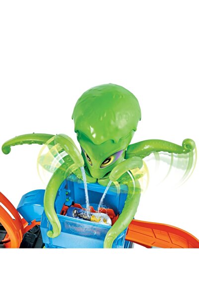 HOT WHEELS Dev Ahtapot Ile Araba Yıkama Oyun Seti Gtt96