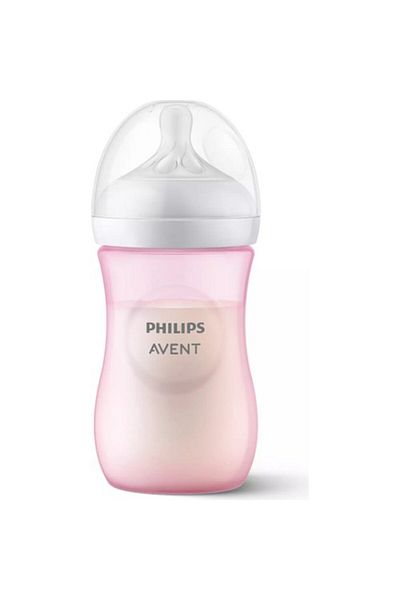 Philips Avent زجاجة رضاعة وردية طبيعية 260 مل - شهر واحد Scy903/11