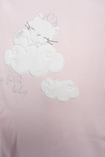 Bebitof My Baby Kumsal 100% Cotton 10 Pack Hospital Release New Cute Cat Patterned Pink 10115
