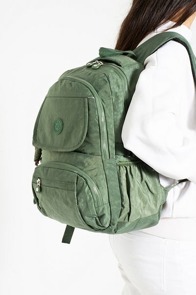 Baginn School Bag - Pen Holder and Gorilla Keychain, Clinker Material, High School and Junior High School Backpack