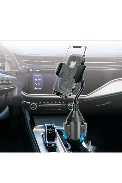 Go-Des Go-Dez GD-HD766 Car Cup Holder with Strong Grip and 360 Degree Rotating Head, Black