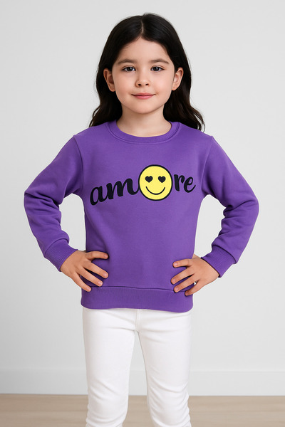 KMK سويت شيرت بناتي عالي الجودة مكون من حبلين (نوصي بمقاس واحد كبير ألمانيك)