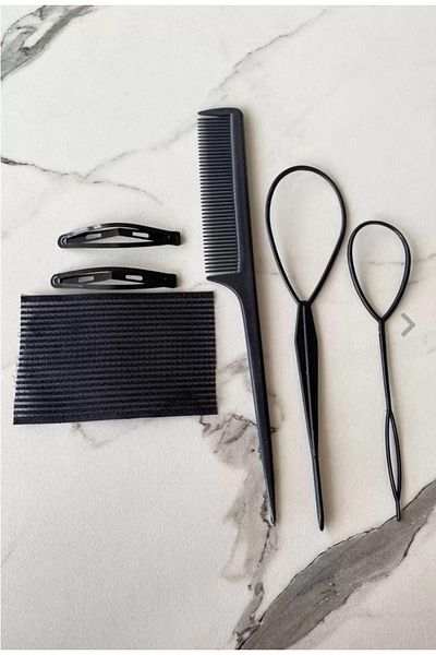alpikom 5-Piece Brush Hair Comb Set Hair Salon Set