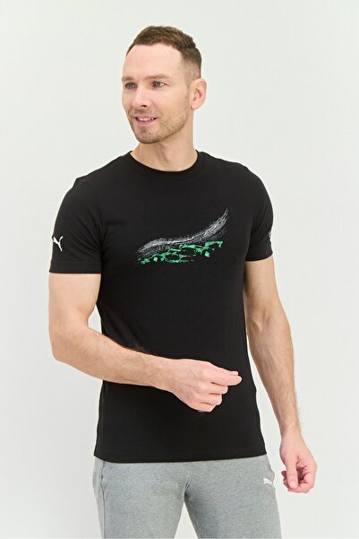 Puma Men Sportswear Fit Short Sleeve Outdoor T-Shirt, Black