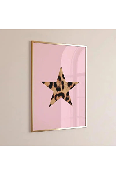 512 STORE 3'lü Leopar Motif Estetik Duvar Dekor Çerçevesiz Poster