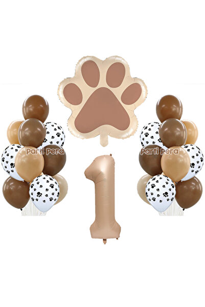 parti pera Pati Folyo Balon Pati Baskılı Balon Pet Kedi Köpek Hayvan Doğum Gü...