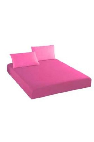 Ralex Set husă pat și fețe perne tricot jerse bumbac 100%, pentru saltea de 160 x 200 cm Siclam