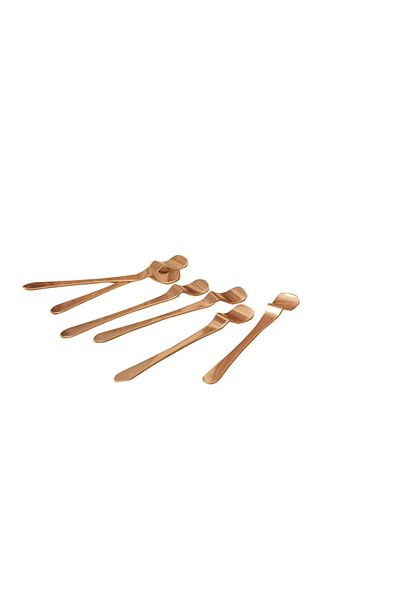 NETAVANTAJ Destino Gold Matte Coffee Spoon Set 6 Pieces