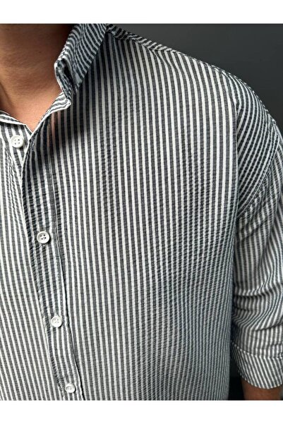 Weyeze Смугаста зручна сорочка 19826WYZ