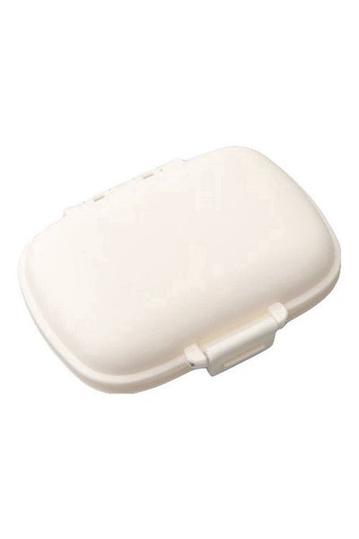Camy Medicine Organizer, Plastic, 8 Compartments, 0.1 L, White, 11 x 7 cm