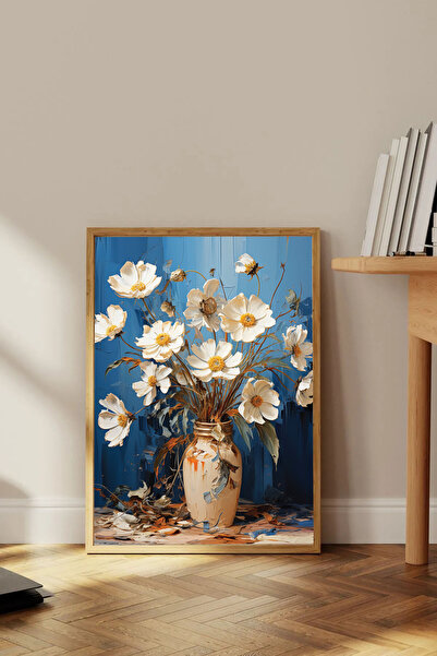 Dekorsiahome Tek Parça Ahşap Çerçeveli Tablo TK0862