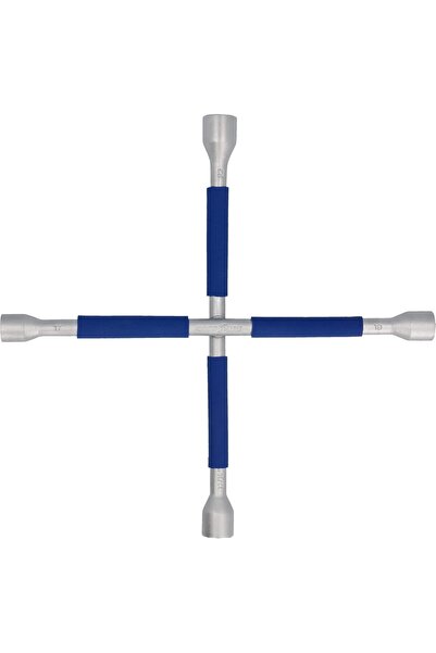 Goodyear 75520 Çapraz Anahtar, 17/19/22/13⁄16 mm, Kaymaz Saplı, Metal, TUV/GS...