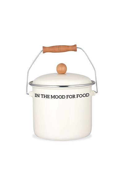 Qerhome Vintage Cream Enamel Copper 28 cm