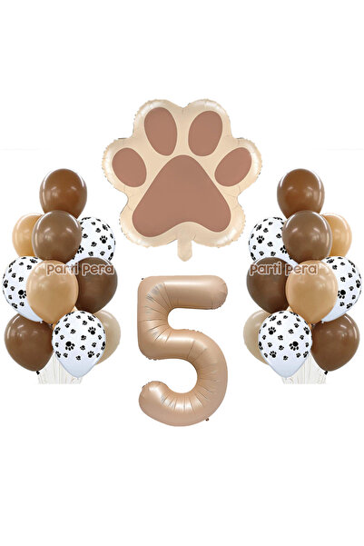 parti pera Pati Folyo Balon Pati Baskılı Balon Pet Kedi Köpek Hayvan Doğum Gü...