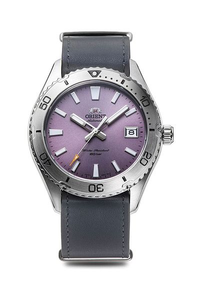 Orient Ceas automat bărbătesc violet, F6722, japonez, rezervă de mers de 40 de ore