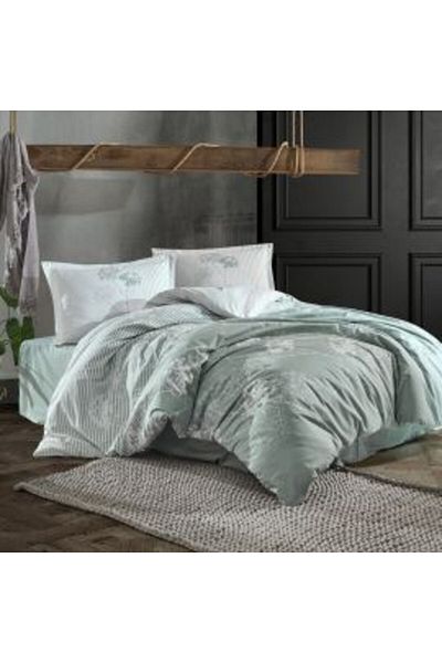 Ralex Double Bed Linen 100% Cotton Ranforce 4 Pieces Extra Large, Bed Sheet 240 x 260 cm, Duvet 200 x 220
