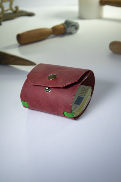 Tauran Mıknatıslı Para Klipsli Hakiki Deri Unisex Kadın Erkek El Yapımı Cüzdan Paraya Değer Verenlere Özel