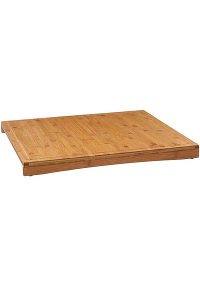 5FiveSmart Bambou bamboo chopping board, for use on the hob or countertop, 52x58x4 cm, natural