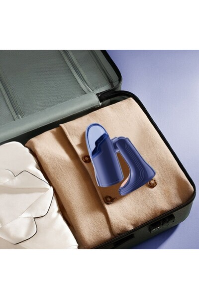 Flippy Portable Vertical Steam Iron, 1500W, 138ml, Foldable, Blue