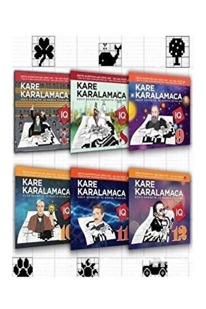 Ekinoks Kare Karalamaca Seti 2 7'den 70'e Akıl ve Mantık Oyunları 6 Kitap Takım Zevkli