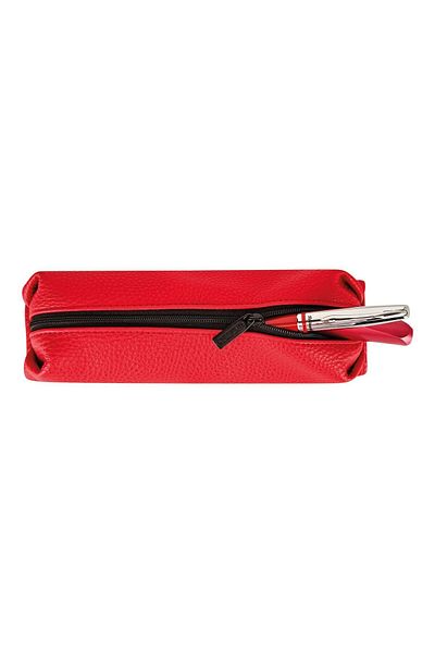 Herlitz Penar Etui Origami, Culoare Roșu Flamă, Dimensiuni 6.5x3.5x20 cm, Material Material Textil