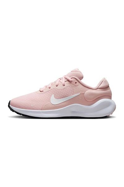 Nike Revolution 7 Lace Closure Running Shoes - Echo Pink/White/Black/Summit White