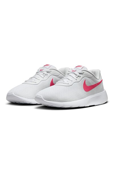 Nike Tanjun EasyOn Stitched-down Lace Shoes - White & Pink