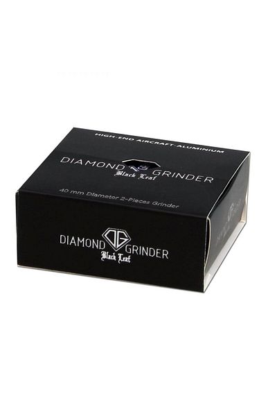 Black Leaf Grinder Black Leaf Diamond Aluminum Aerospatial Black 2 Parts Ø40mm