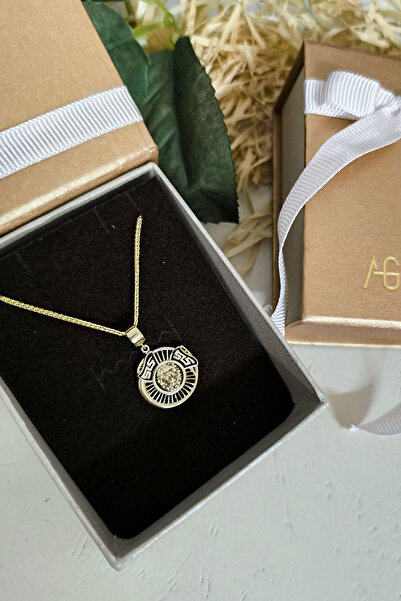 Aslı Gold Altın Unisex Taşsız Aslan Kolye