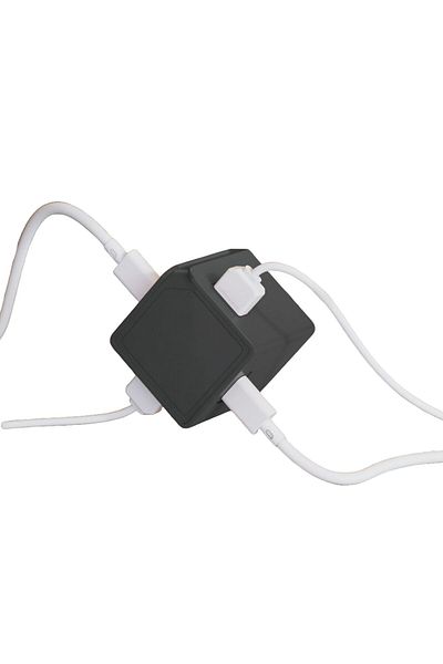 Allocacoc USB charger, Cube Extended by Allocacoc, 4xUSB, 1.5m, gray