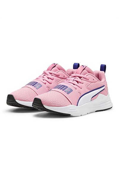 Puma Wired Run Pure Lace Up Sneakers - Mauved Out/White/Lapis Lazuli