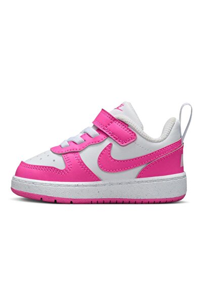 Nike Court Borough Low Recraft Shoes - White/Laser Fuchsia
