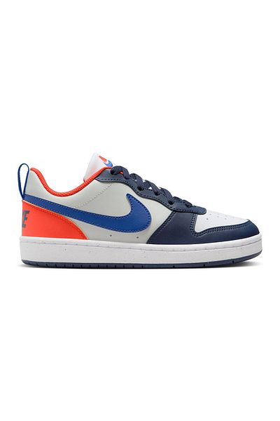 Nike Court Borough Low Recraft Closure Shoes - Midnight Navy/Team Orange/Light Silver/Royal Blue