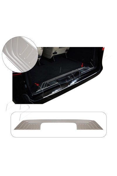 BRSPLAST Mercedes Vito W447 Uyumlu 2014 Ve Üzeri Krom İç Bagaj Eşiği Paslanma...