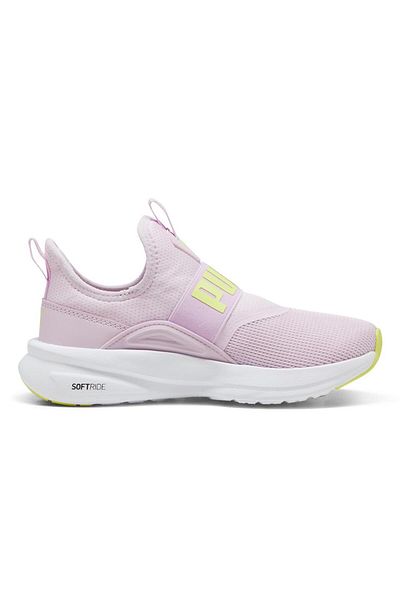 Puma SOFTRIDE Enzo Evo Slip-On Youth Shoes - Grape Mist/Electric Lime/White