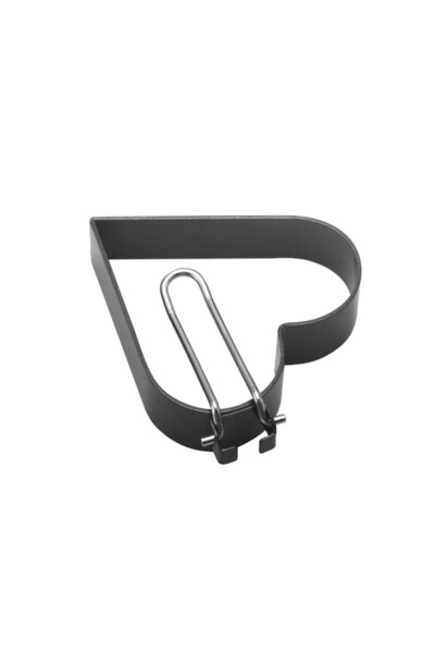 Briggs Set of 4 egg rings, steel, non-stick, 7.5 cm diameter, with black ABS handle