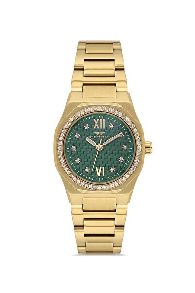 FERRO Yellow Steel Cord Women Wristwatch Fl21616Awt-B6 3Atm Waterproof 2 Year Warranty Gift Packed